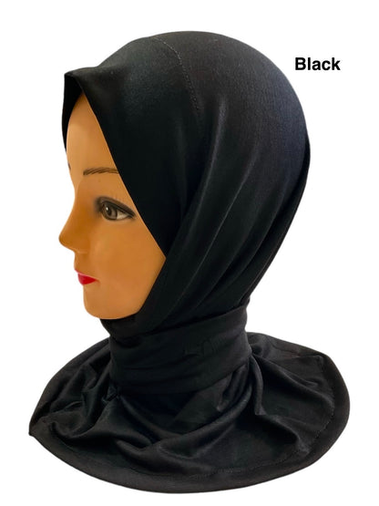 Kuwaiti tabaqia 1-Piece (one piece) very soft stetchable cotton Hijabs