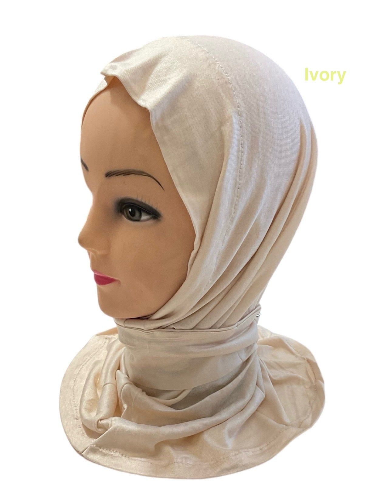 Kuwaiti tabaqia 1-Piece (one piece) very soft stetchable cotton Hijabs