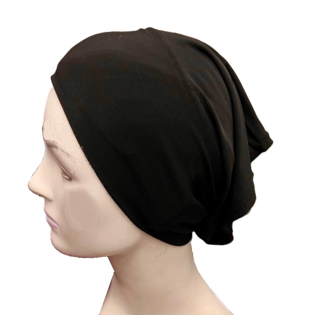 Black Lycra Stretchy Tube Undercap