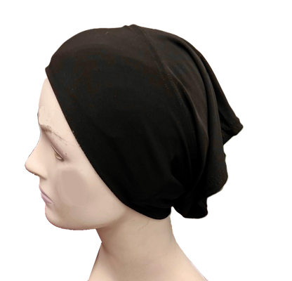 Black Lycra Stretchy Tube Undercap