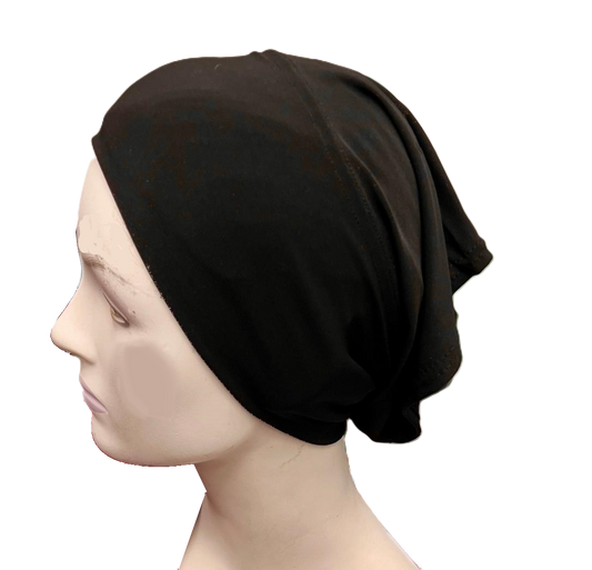 Black Lycra Stretchy Tube Undercap