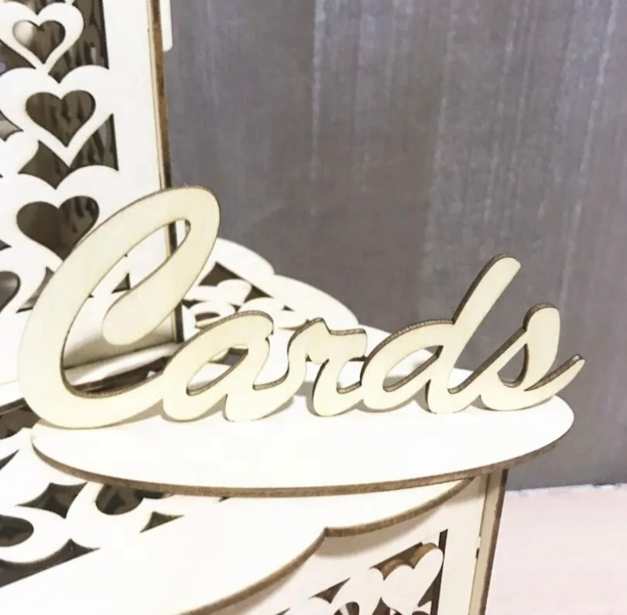 Wooden Mr and Mrs Wedding Gift Card Box