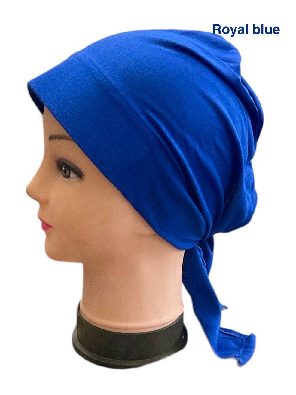 Turban Padded Under Scarf Cap with Tie in the Back / Bonnet cover , 100% Cotton, Hard Front Style made in Kuwait