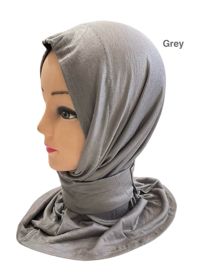 Kuwaiti tabaqia 1-Piece (one piece) very soft stetchable cotton Hijabs