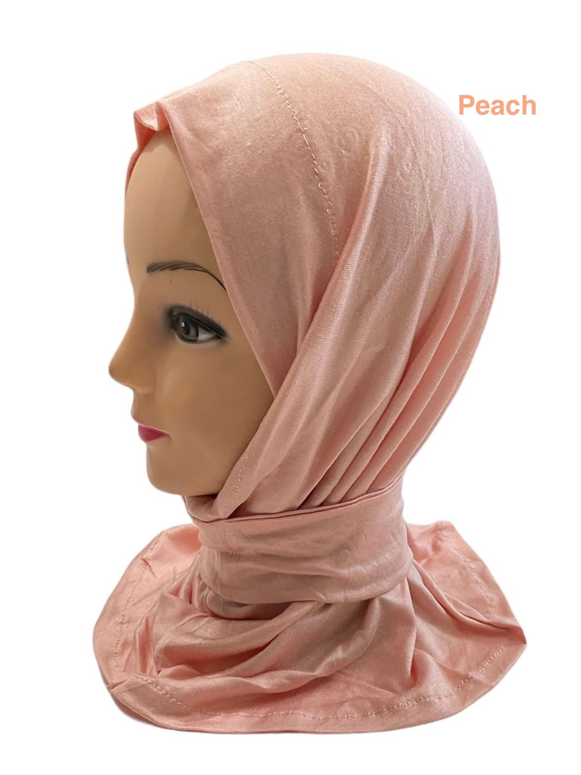 Kuwaiti tabaqia 1-Piece (one piece) very soft stetchable cotton Hijabs