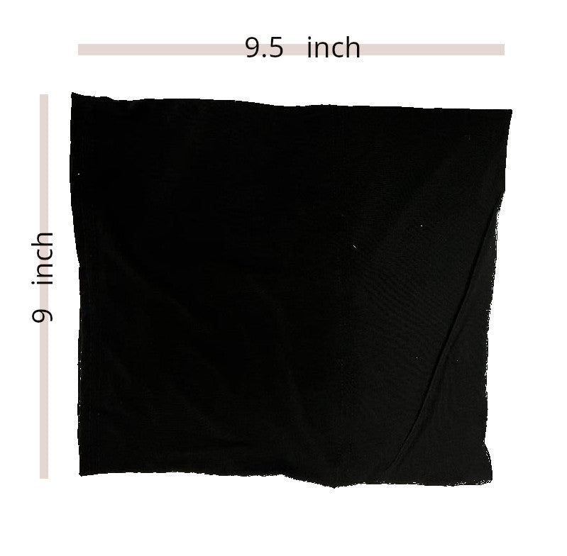 Black Lycra Stretchy Tube Undercap