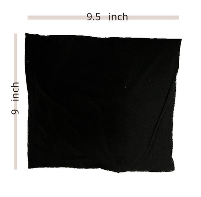 Black Lycra Stretchy Tube Undercap