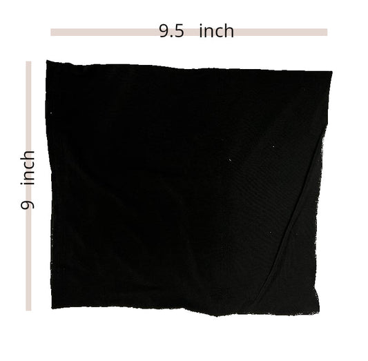 Black Lycra Stretchy Tube Undercap