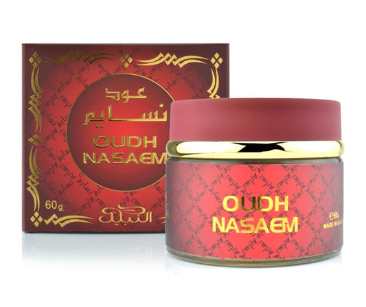 Bakhoor Alnabeel - Oudh Nasaem - jar 60 gram / 2.1 oz - عود نسايم