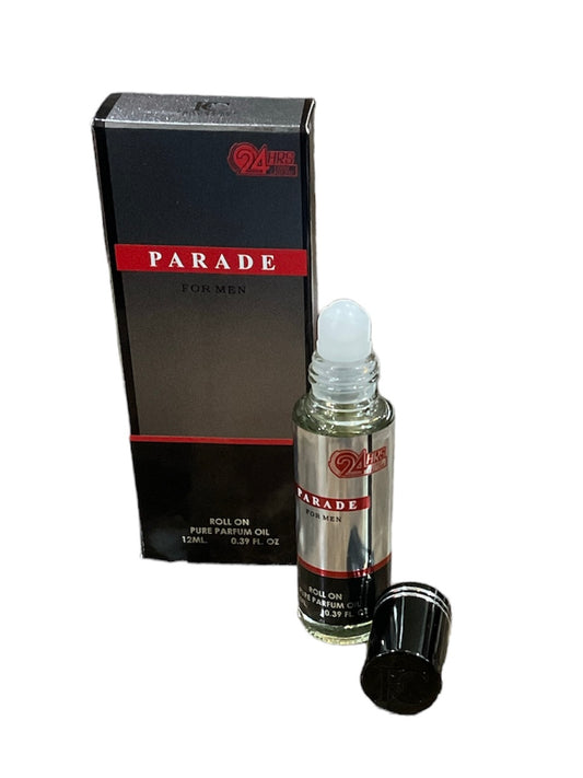Parade for men roll on pure parfum Alcohol-Free Oil Perfume 12ml.