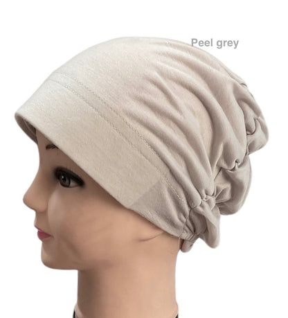 Turban Padded Under Scarf Cap / Full Bonnet cover , 100% Cotton, Hard Front Style made in Kuwait