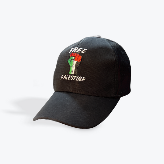 Free Palestine Raised Fist Baseball Cap