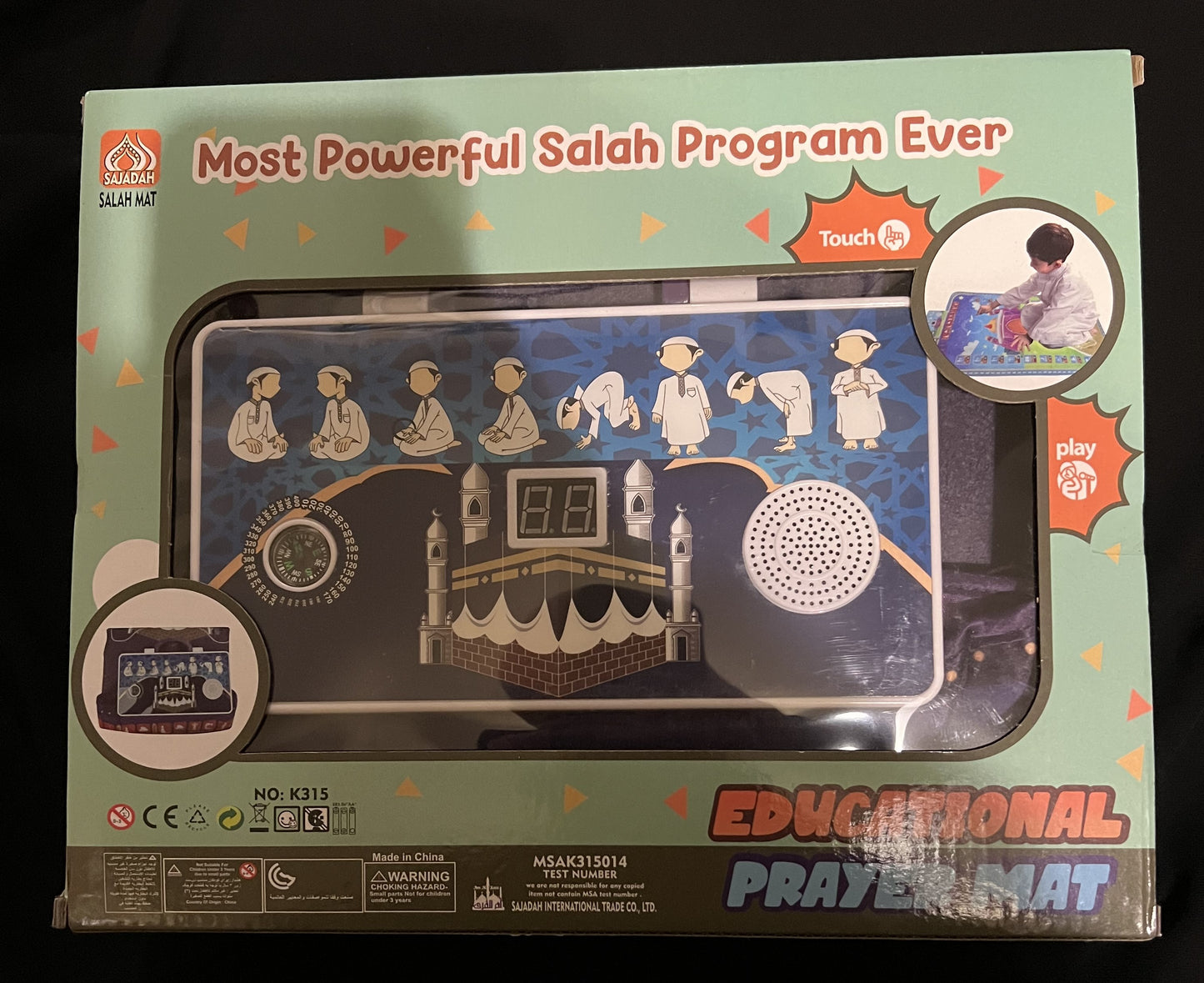 Electronic Educational Prayer Mat for Children, Ages 3+