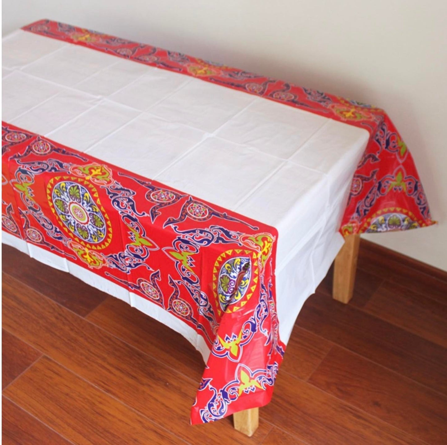 Tablecloth Table Cloths Eid Mubarak Ramadan Table Cover Waterproof Moslem Islamism Party Table Protector for Muslim Festival Decorations Supplies Mixed Style Middle Eastern Boutique