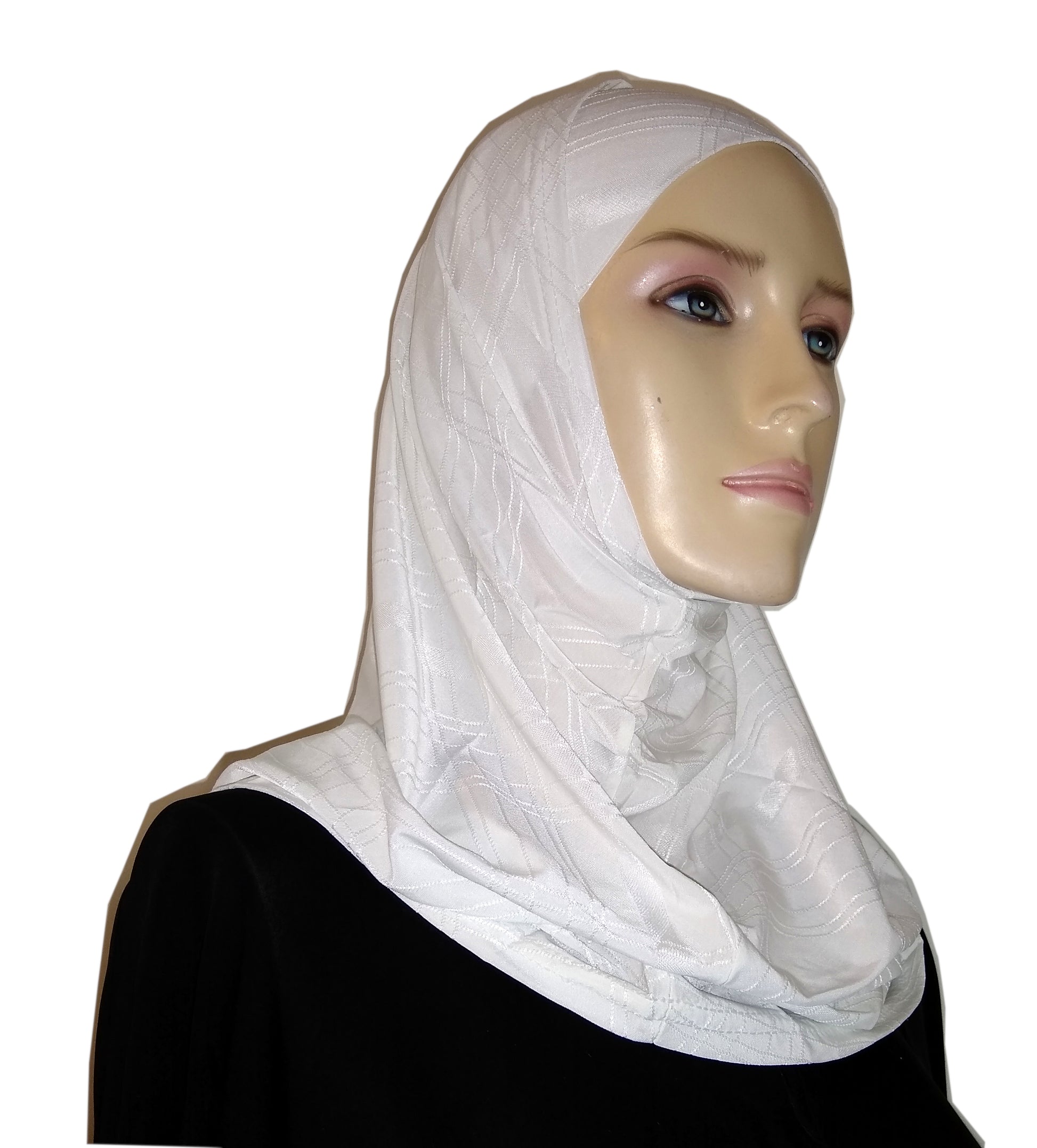 Two-Piece Textured Lycra Hijab Middle Eastern Boutique