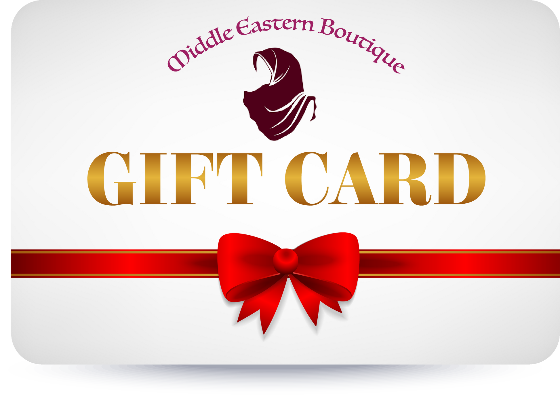 Gold Gift Card Middle Eastern Boutique