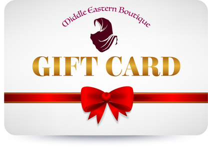 Gold Gift Card Middle Eastern Boutique