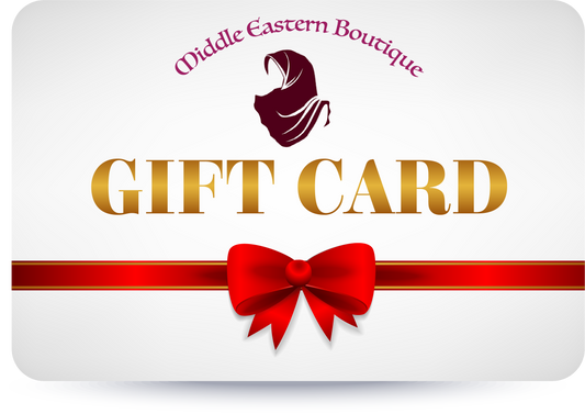 Gold Gift Card Middle Eastern Boutique