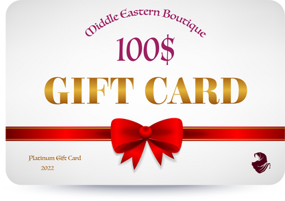 Gold Gift Card Middle Eastern Boutique