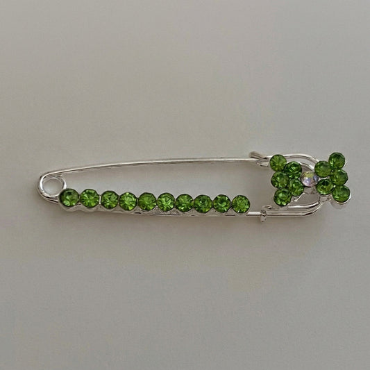 Bow Sparkle Pin Back Safety Pins Middle Eastern Boutique