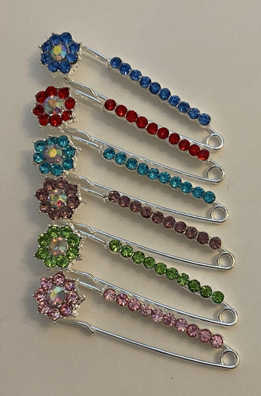 HIJAB PINS SCARF PINS 30mm Long MUSLIM HIJAB ABAYA PIN - 40PC WHEEL PIN