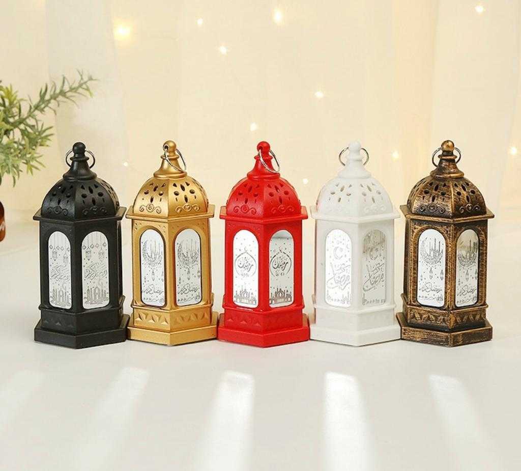 LED Ramadan Lantern Wind Lights Ramadan Decor For Home Happy EID MUBARAK Islamic Muslim Party Ramadan Kareem Gifts Eid Al Adha Middle Eastern Boutique