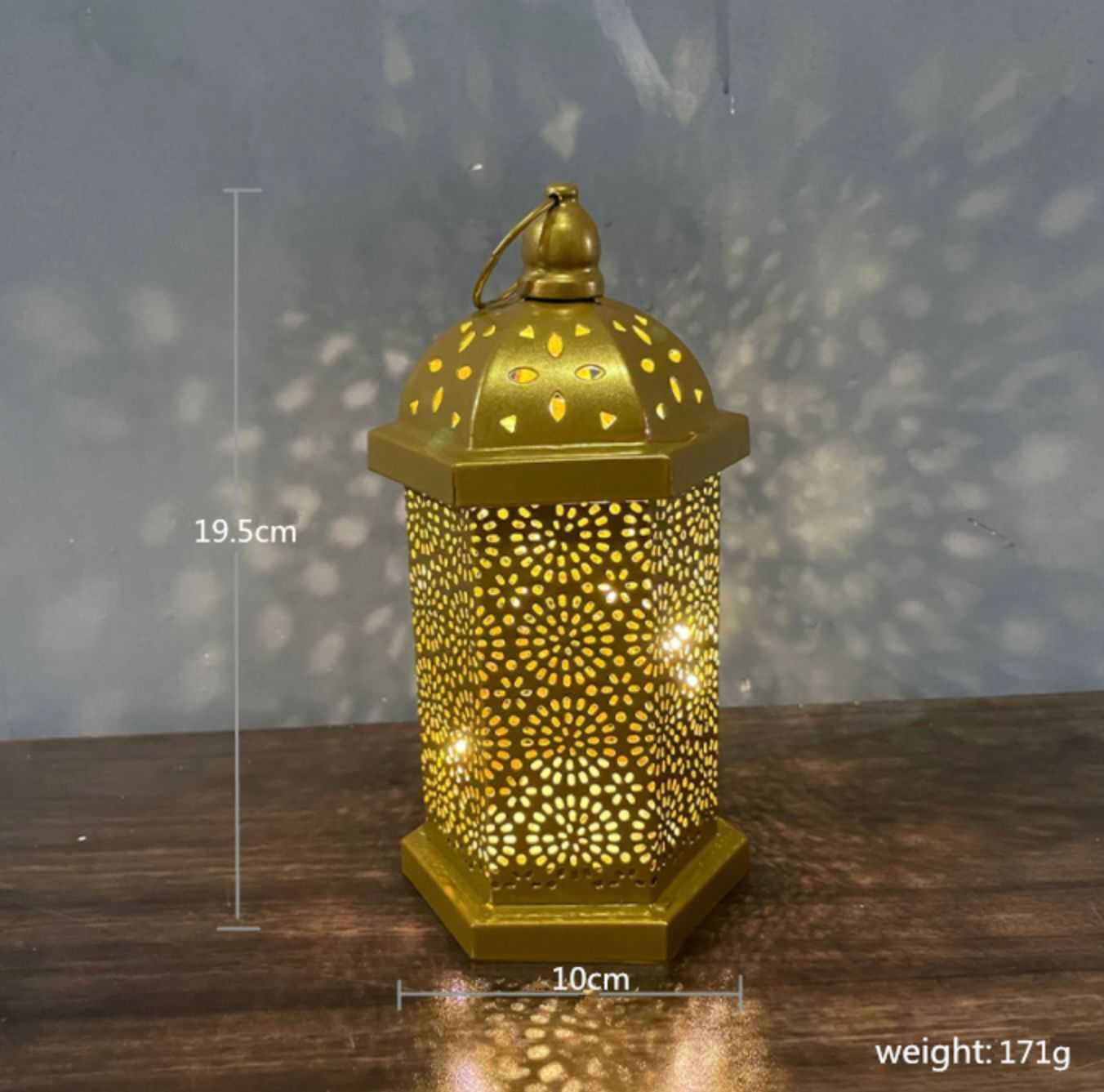 Ramadan Decorations Table Decor Lantern with Flickering LED Eid Mubarak  Lantern with LED Decorative Hanging Lantern – Middle Eastern Boutique