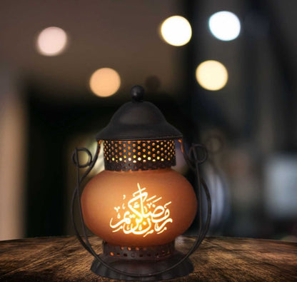 Ramadan led wrought iron lantern Eid Mubarak Ramadan lantern party theme decoration ornaments Middle Eastern Boutique