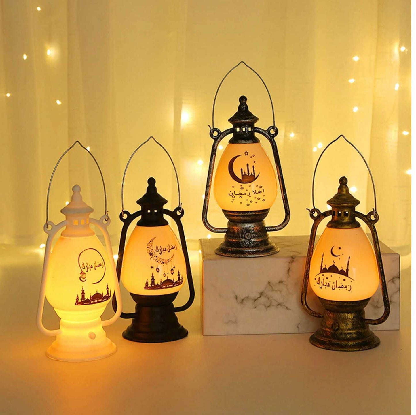 Ramadan Mubarak LED Wind Light Lantern Decoration. Middle Eastern Boutique