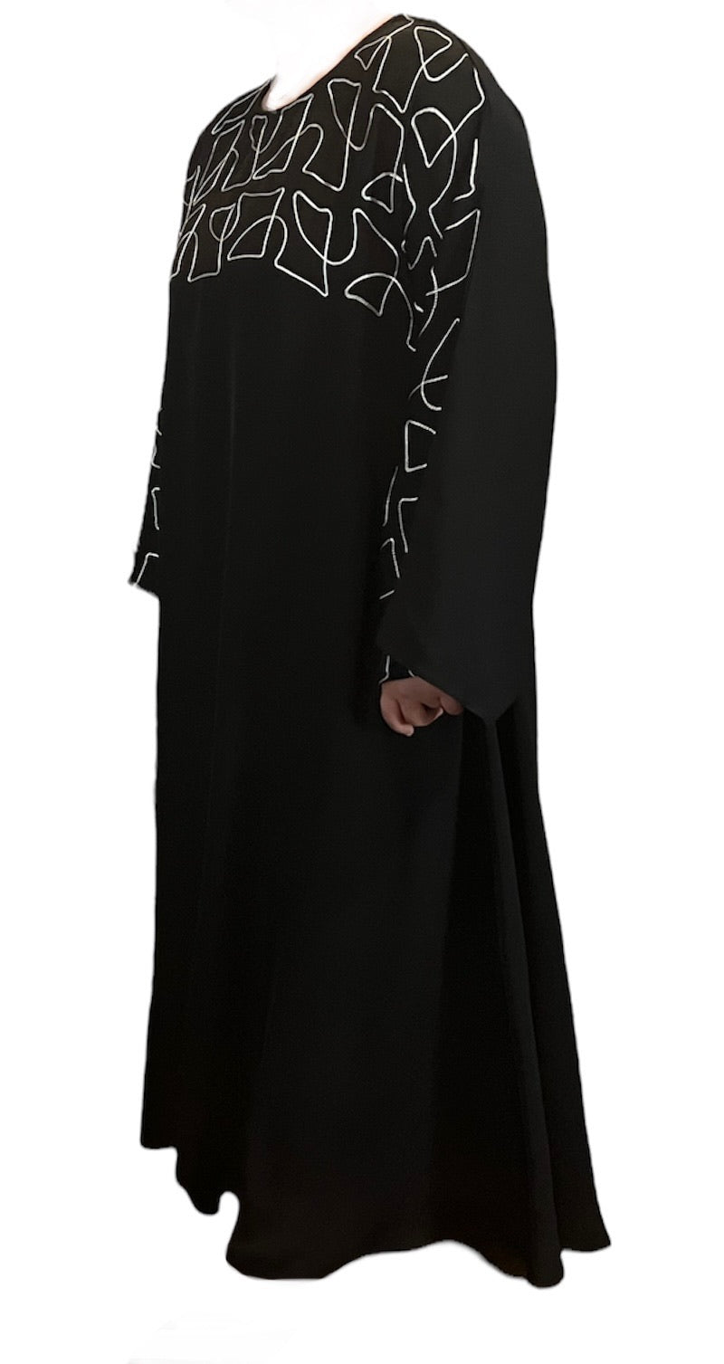 Black Kuwaiti Abayas Variants 17-32 Middle Eastern Boutique