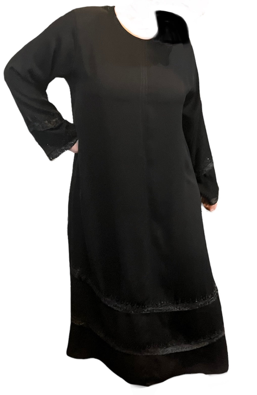 Black Kuwaiti Abayas Variants 17-32 Middle Eastern Boutique