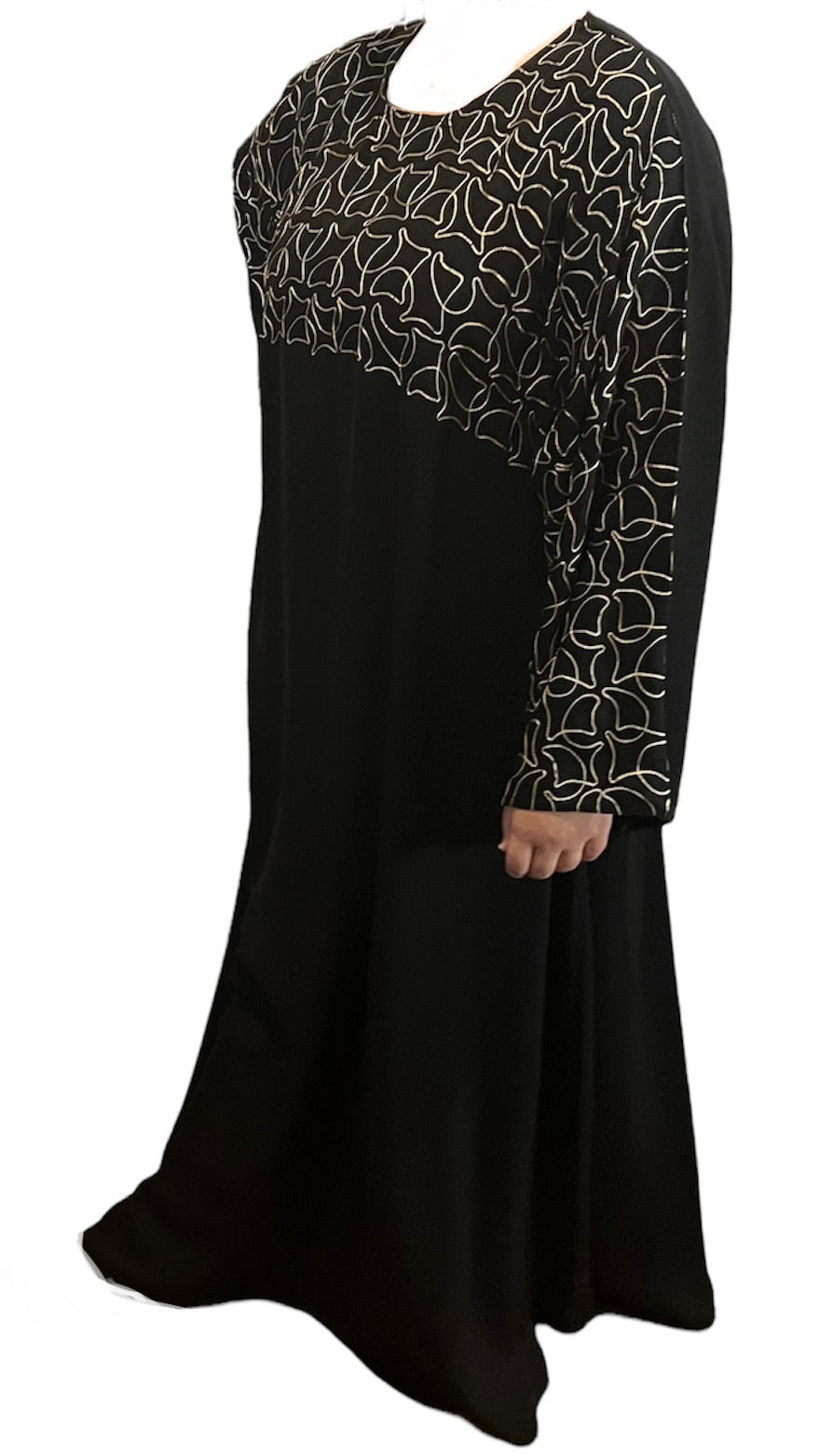 Black Kuwaiti Abayas Variants 17-32 Middle Eastern Boutique