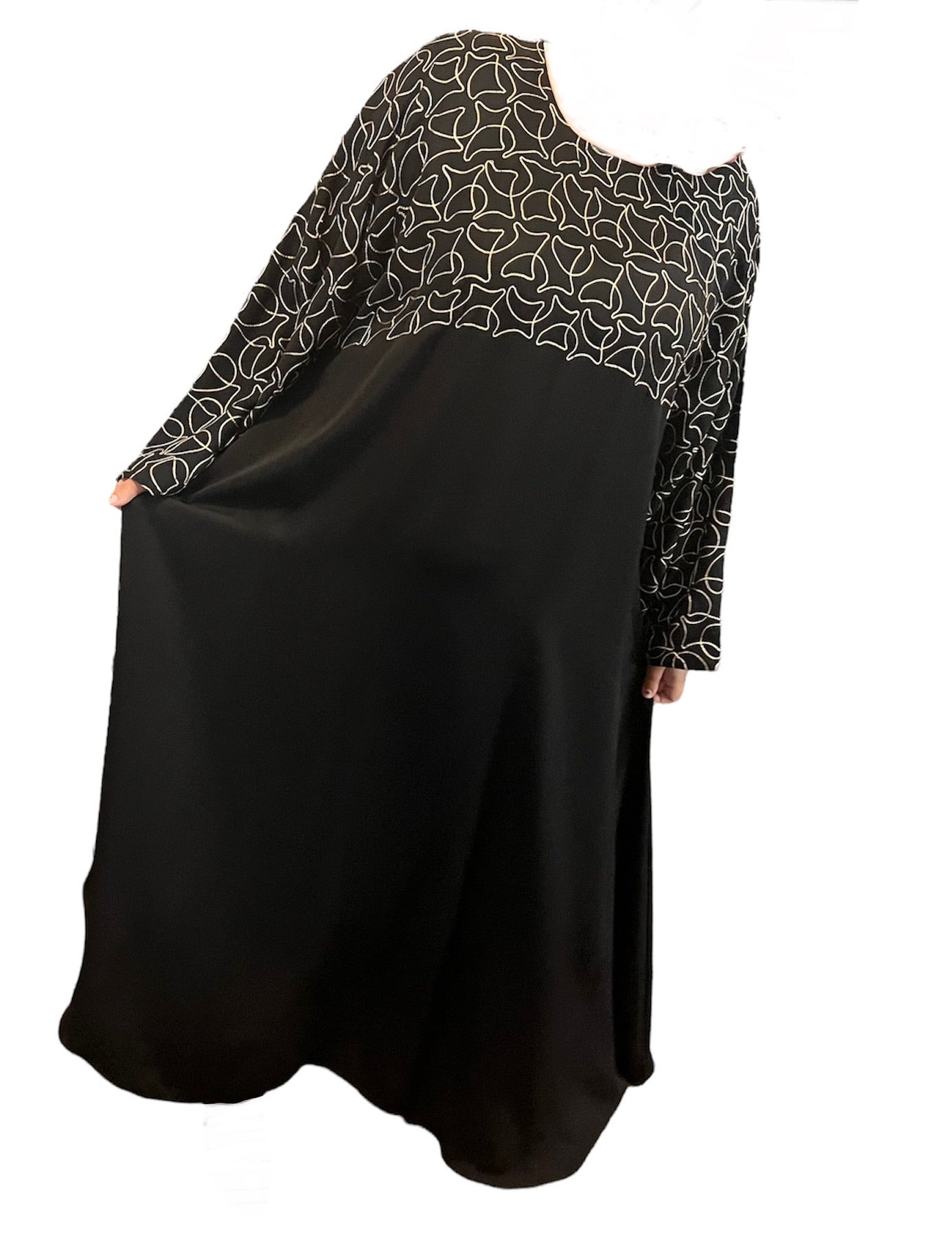 Black Kuwaiti Abayas Variants 17-32 Middle Eastern Boutique