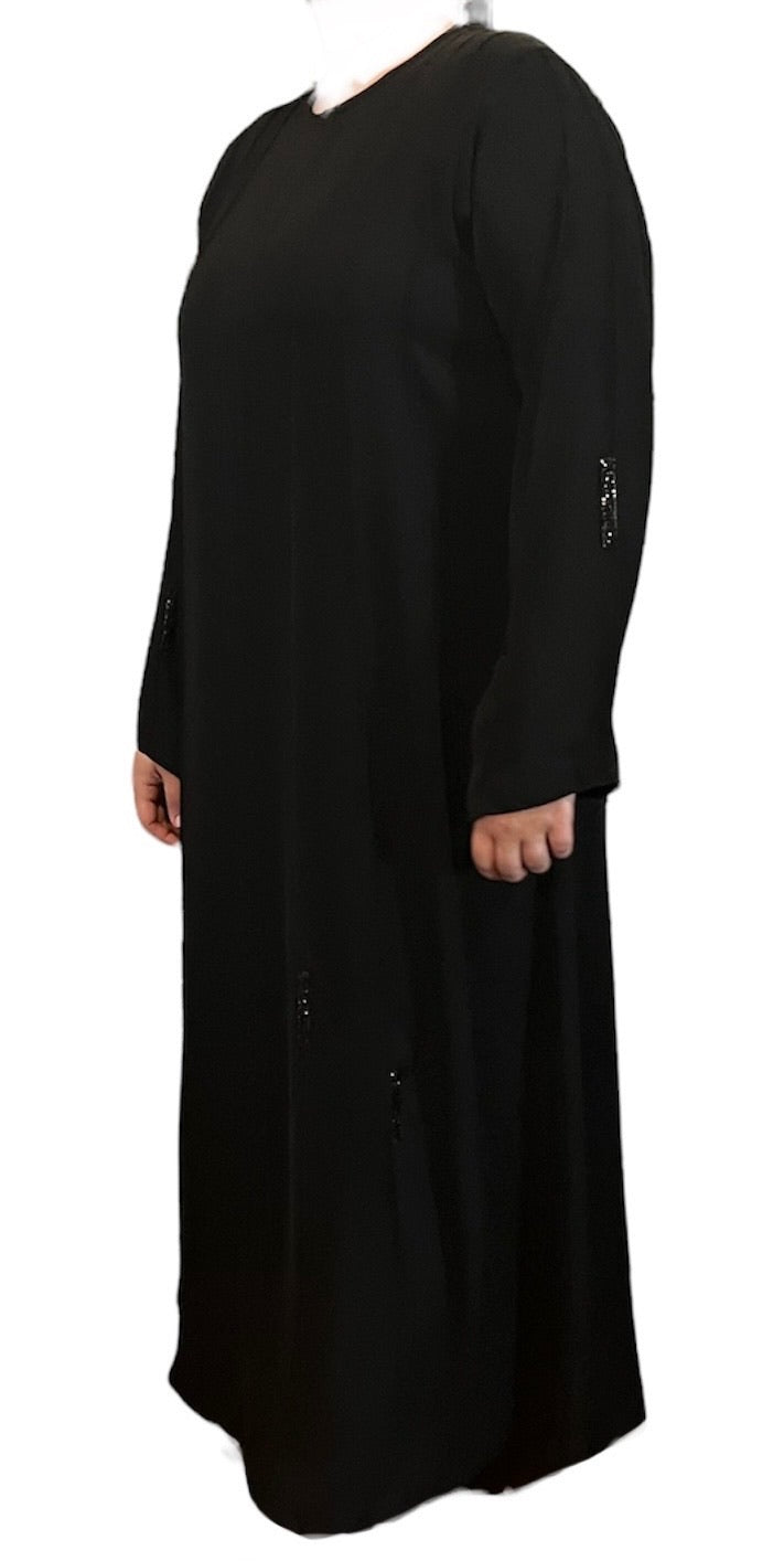 Black Kuwaiti Abayas Variants 17-32 Middle Eastern Boutique