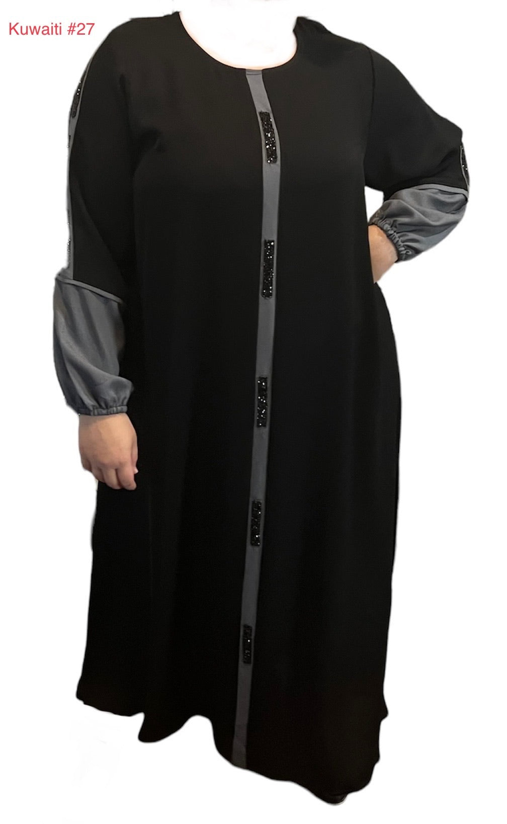 Black Kuwaiti Abayas Variants 17-32 Middle Eastern Boutique