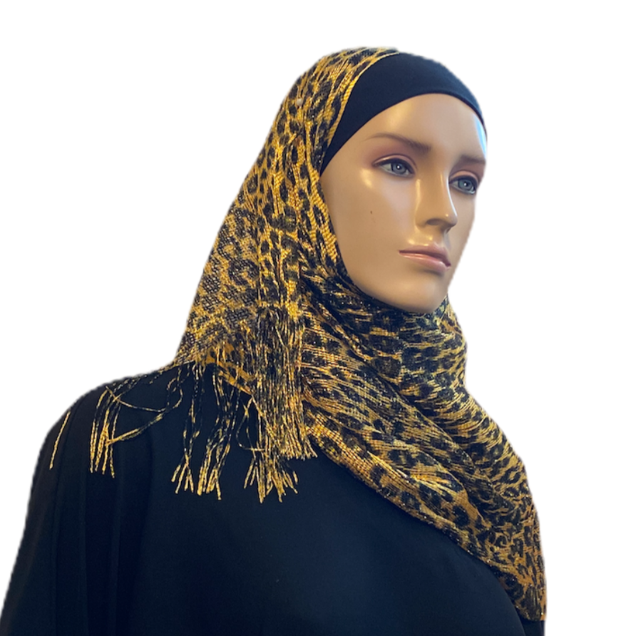 Leopard Print with Shiny Accent Middle Eastern Boutique