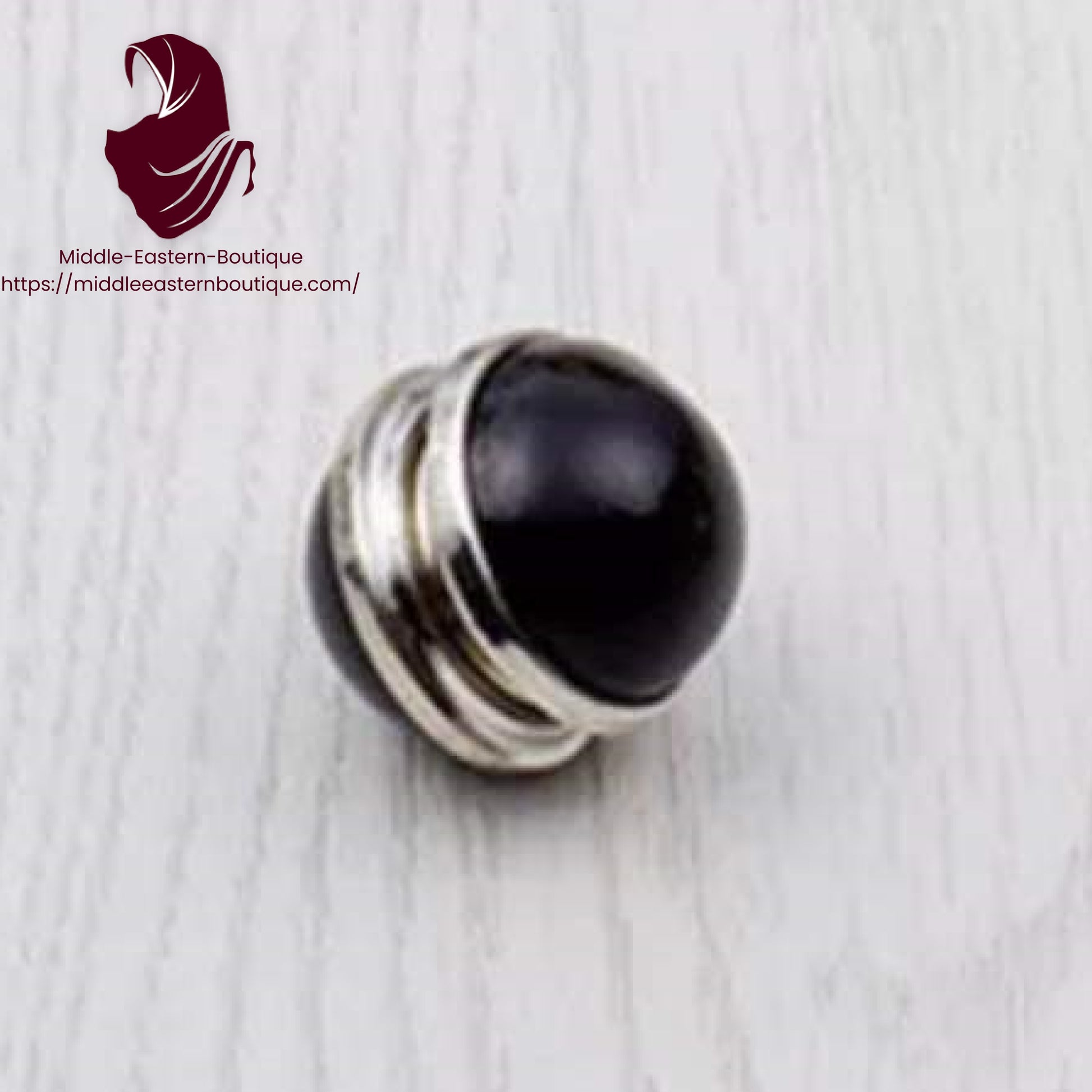 Magnatic Pins for Hijab , Gold/Silver Metallic with black/White Pearl Middle Eastern Boutique