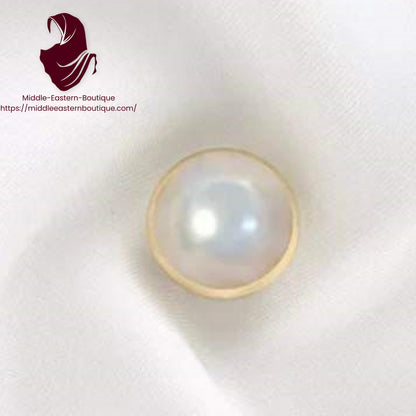 Magnatic Pins for Hijab , Gold/Silver Metallic with black/White Pearl Middle Eastern Boutique