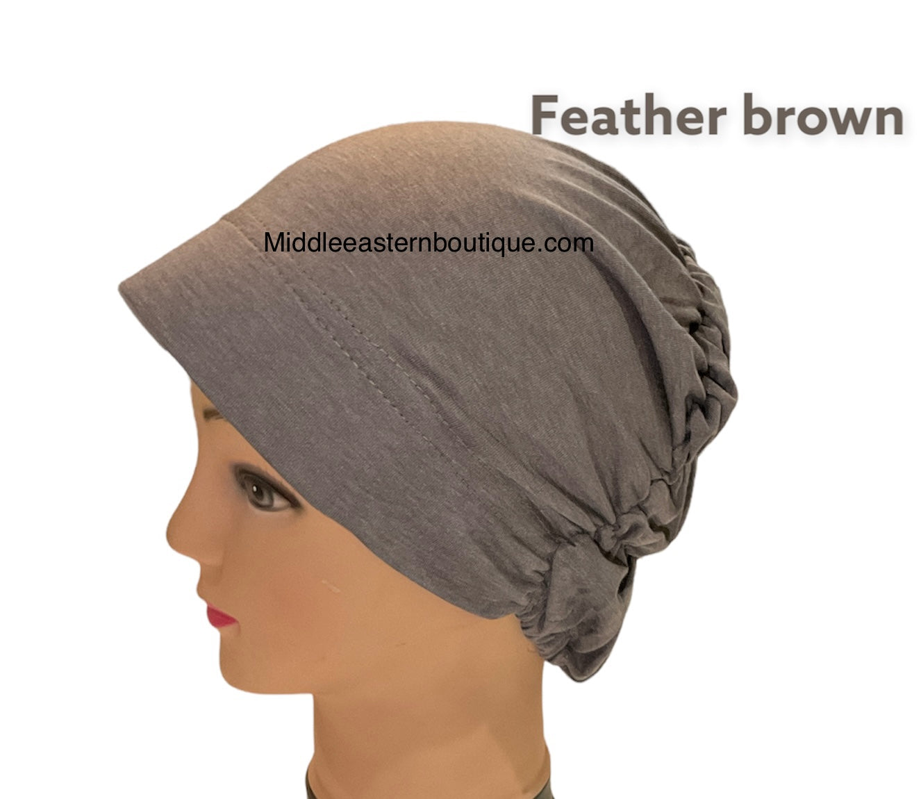 Turban Padded Under Scarf Cap / Full Bonnet cover , 100% Cotton, Hard Front Style Middle Eastern Boutique