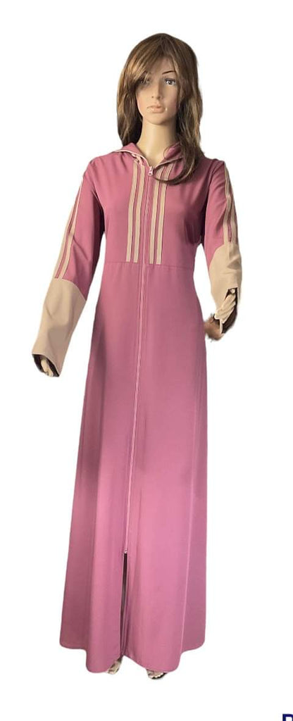 Modern sport abaya with a hooded modern sport jilbab with a hood. Middle Eastern Boutique