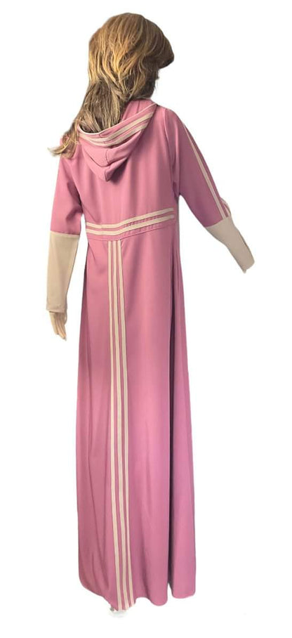 Modern sport abaya with a hooded modern sport jilbab with a hood. Middle Eastern Boutique