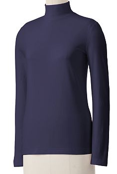 Essential Solid Mockneck Cotton Top Middle Eastern Boutique