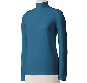 Essential Solid Mockneck Cotton Top Middle Eastern Boutique