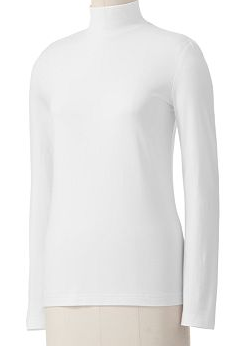 Essential Solid Mockneck Cotton Top Middle Eastern Boutique