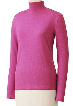 Essential Solid Mockneck Cotton Top Middle Eastern Boutique