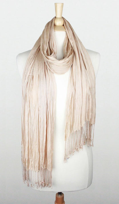 SOLID SCRUNCH SCARF COTTON SILK Middle Eastern Boutique