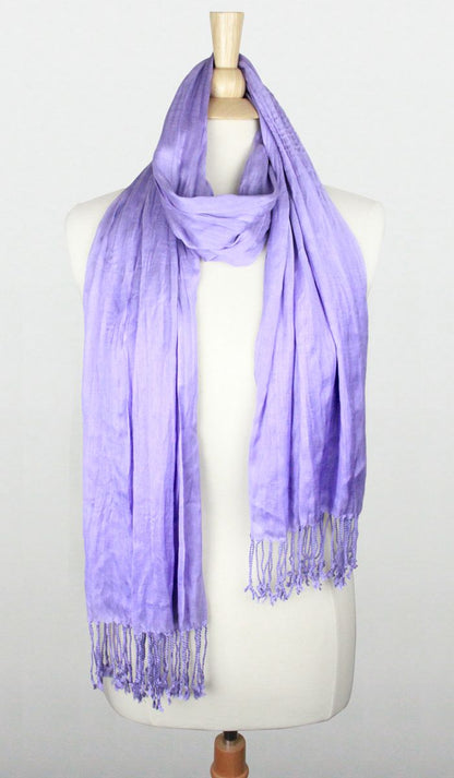 SOLID SCRUNCH SCARF COTTON SILK Middle Eastern Boutique