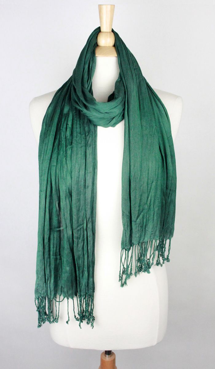 SOLID SCRUNCH SCARF COTTON SILK Middle Eastern Boutique