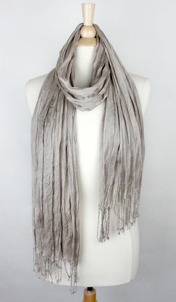 SOLID SCRUNCH SCARF COTTON SILK Middle Eastern Boutique