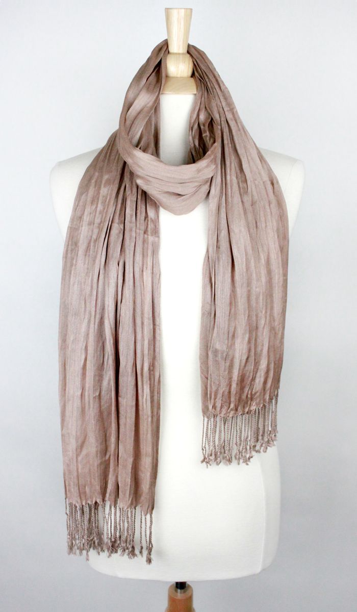 SOLID SCRUNCH SCARF COTTON SILK Middle Eastern Boutique